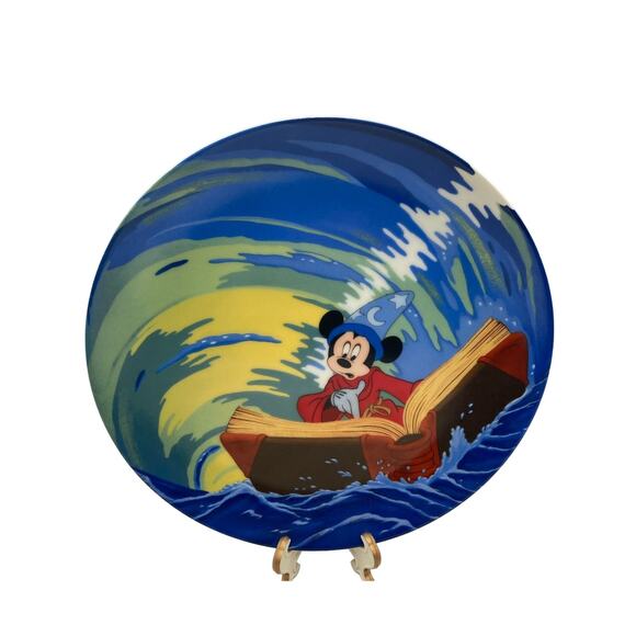 Walt Disney's Knowles Fantasia Mickey Mouse 1991 Plate with Certificate - Picture 1 of 6